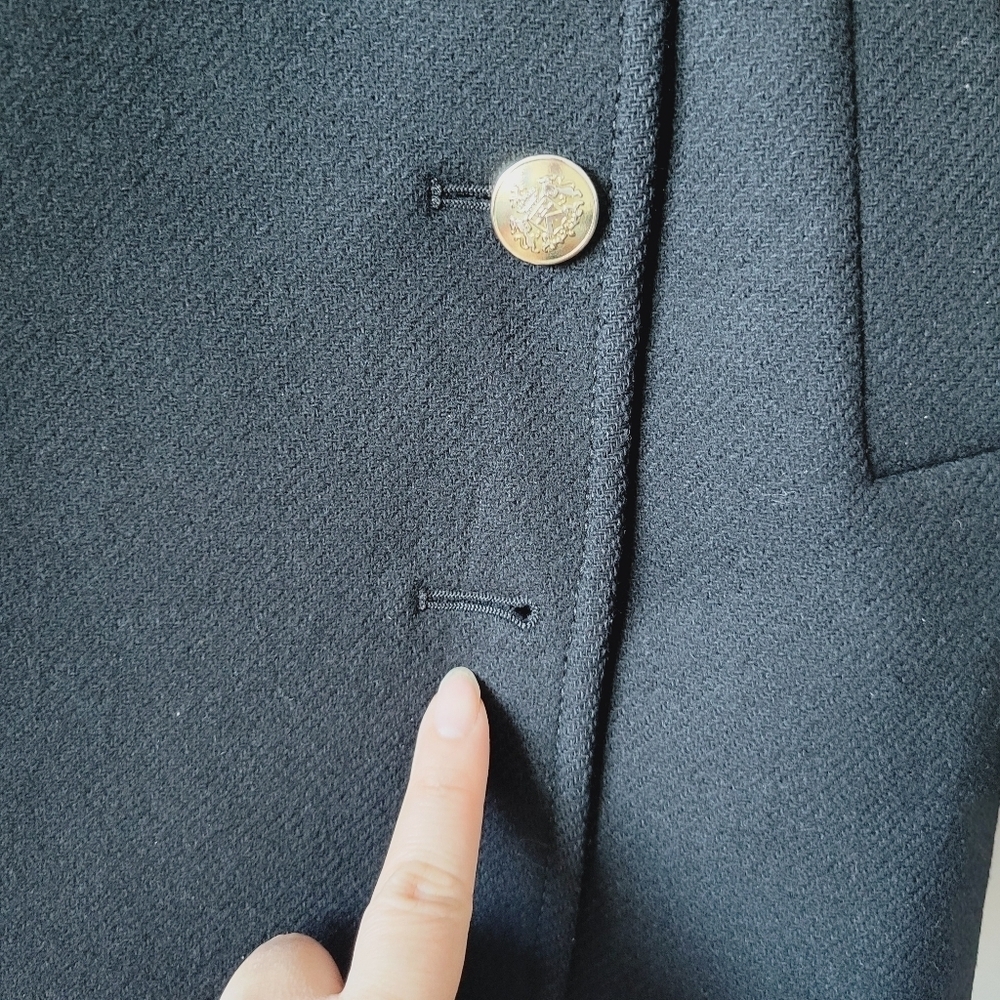 Zara Black Short Pea Coat - Picture 5 of 9